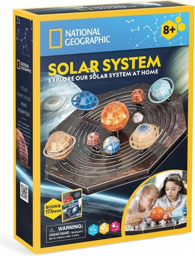 Puzzle 3D Cubic Fun National Geographic Solar System, 21 pjesë
