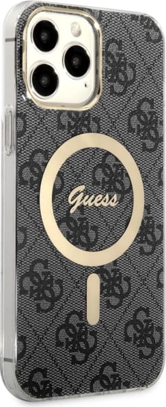 Mbështjellës Guess GUHMP13XH4STK për iPhone 13 Pro Max 6.7", MagSafe, zi