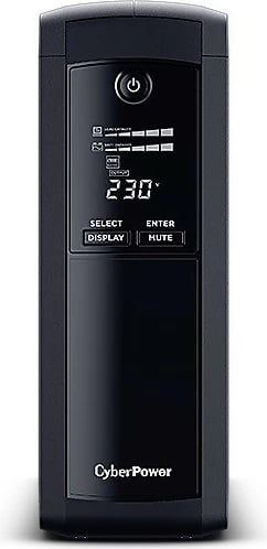 Kasë CyberPower VP1600EILCD UPS, 1600 VA, 900 W, Ekran LCD, e zezë Kasë CyberPower VP1600EILCD UPS, 1600 VA, 900 W, Ekran LCD, e zezë
