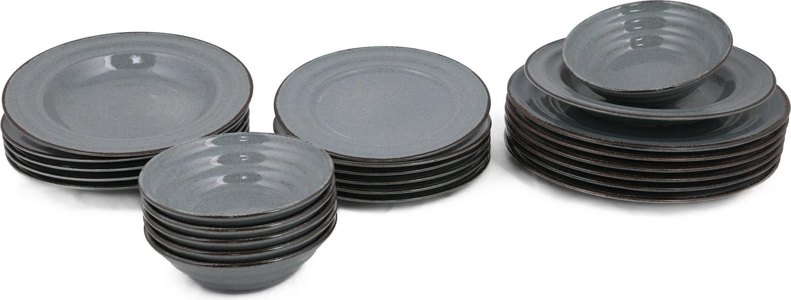 Set enësh për drekë (24 copë), Hermia Concept, TN24Y2730P01, ngjyrë blu