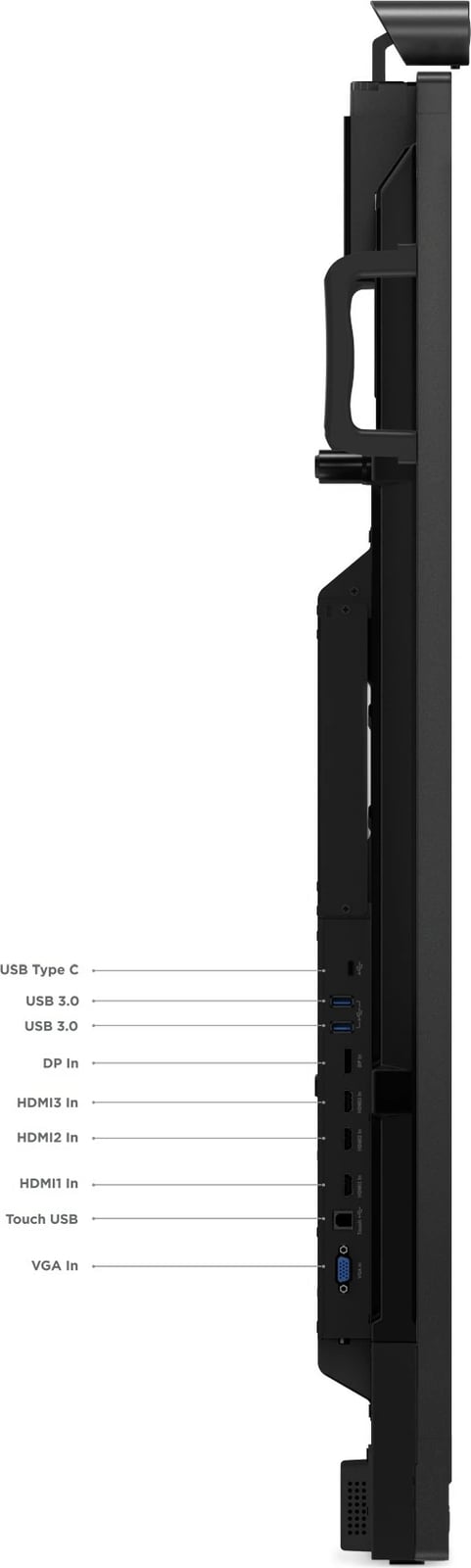 Ekran i madh Lenovo ThinkVision ILFD T65, 65 inç, UHD, HDMI/VGA/USB-C, i zi Ekran i madh Lenovo ThinkVision ILFD T65, 65 inç, UHD, HDMI/VGA/USB-C, i zi
