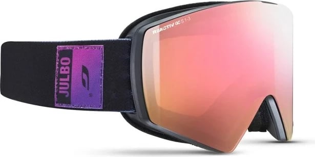 Gogle Julbo Razor Edge REACTIV 1-3 Glare Control, e zezë/vjollcë/rozë