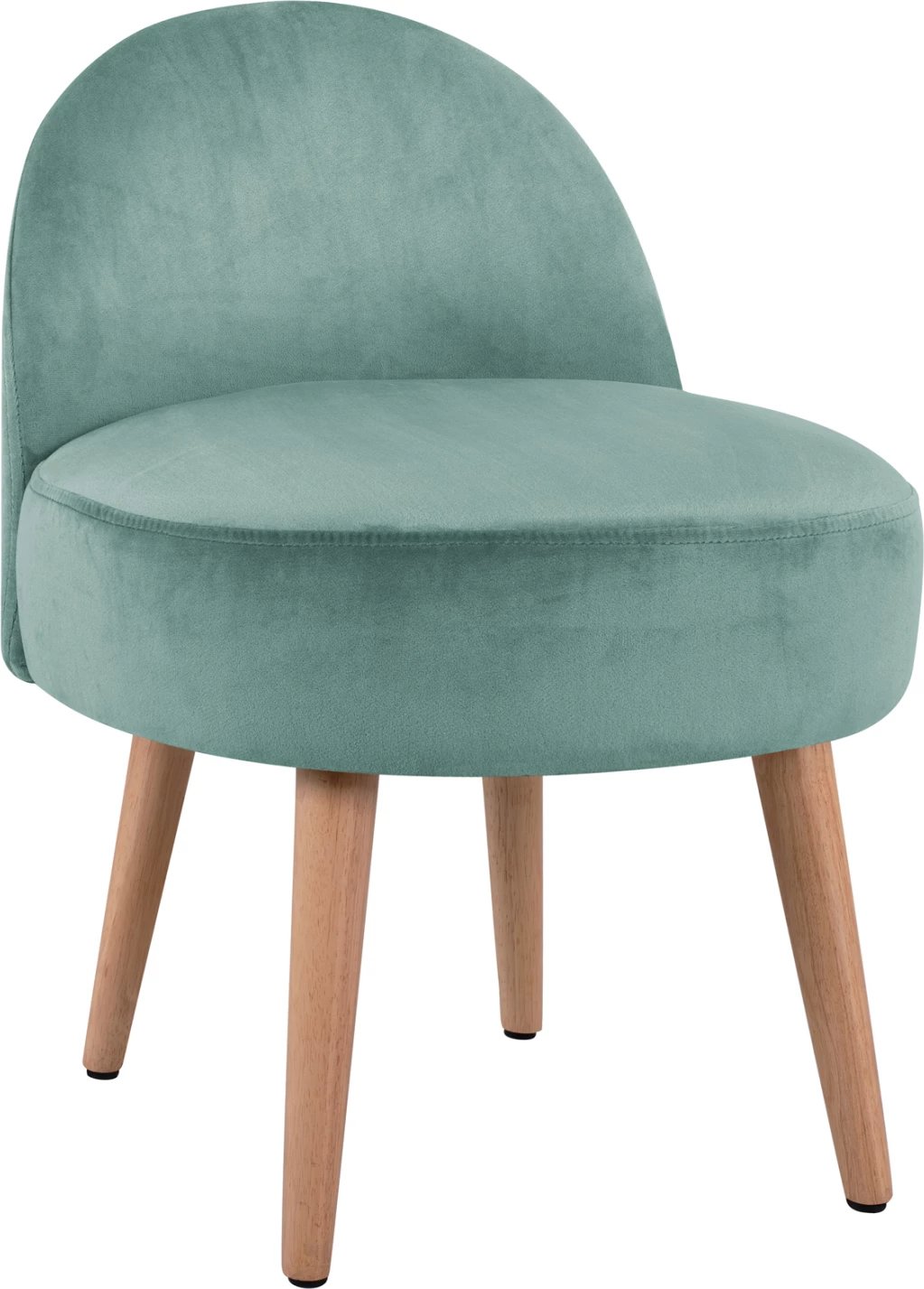 Karrige YASMINE FH8395.07 shpinë e ulët, kadife jeshile pishtako, 47x43x63.5H cm.