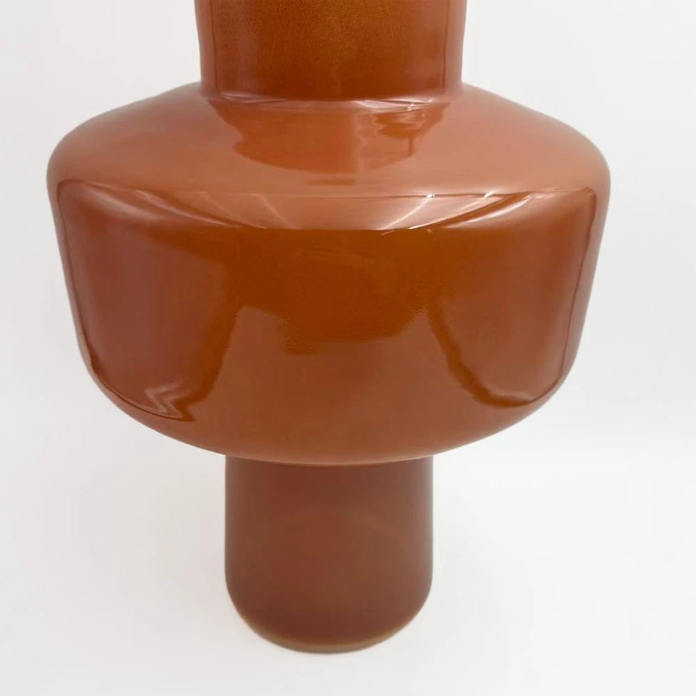 Vazo xhami REGAL, portokalli, 20x20x28cm