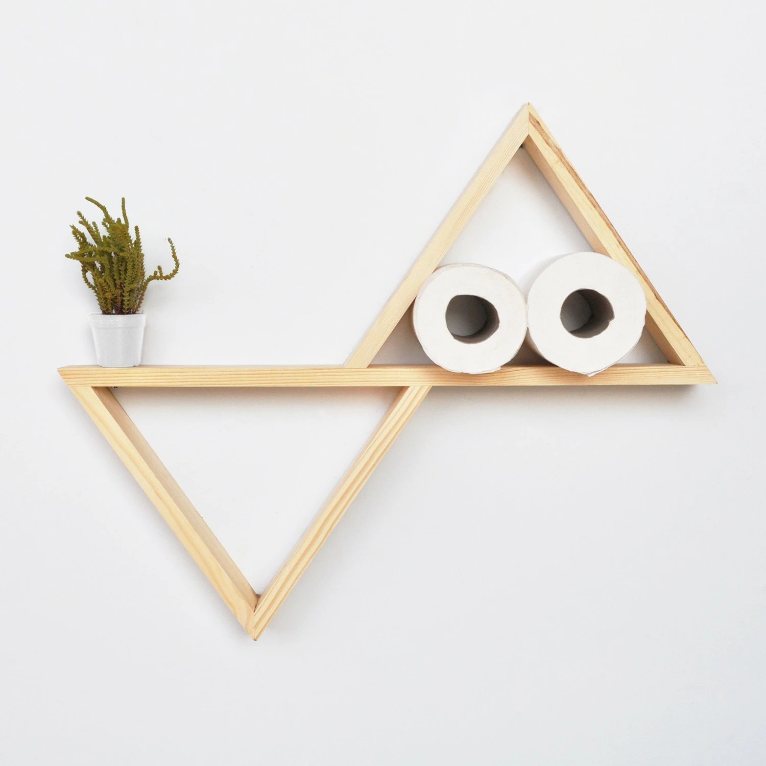 Raft muri, dru bredhi, ngjyrë lisi, Hanah Home, Aa005