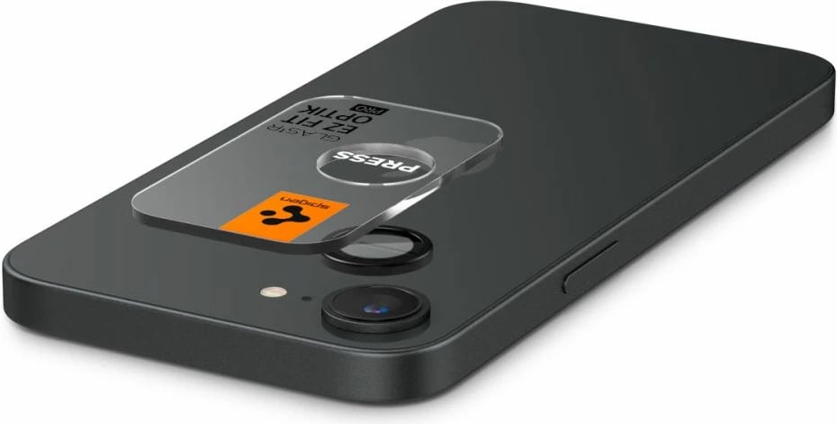 Mbrojtës xhami për kamerë Spigen Optik Pro GLAS.TR Ez Fit, për iPhone 16e, 2 copë, Zi