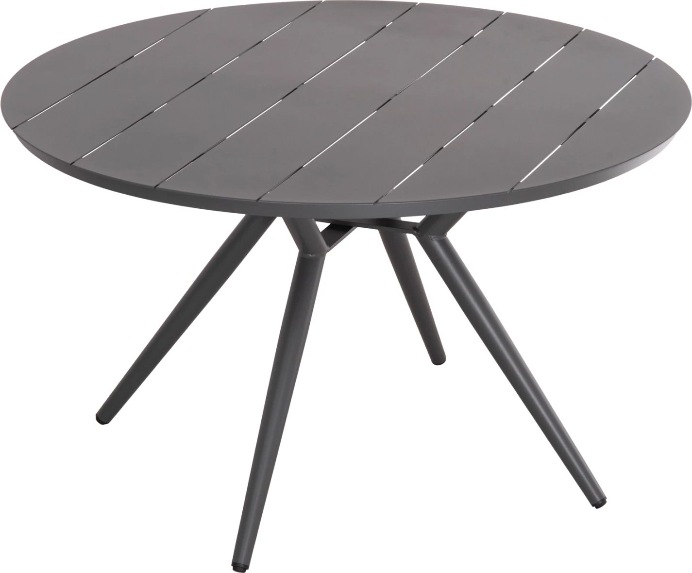 Tavolinë e rrumbullakët alumini, HIGER, FH6290.01, e bardhë, Φ126x75H cm