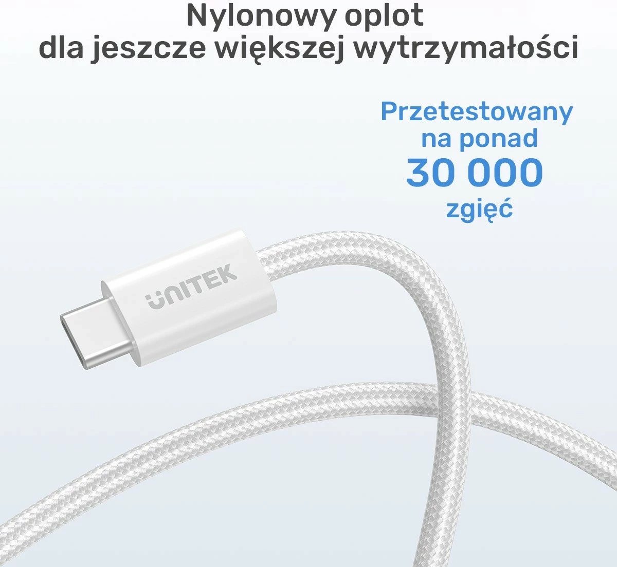 Kabëll Unitek USB-C PD 100W 1m, bezhë Kabëll Unitek USB-C PD 100W 1m, bezhë