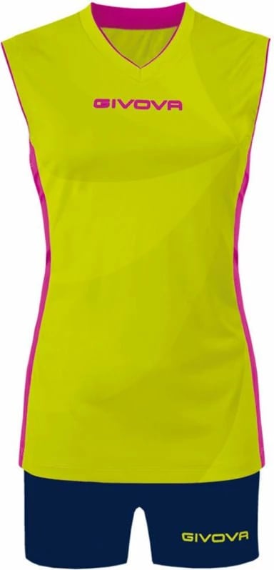 Set sportiv për femra Givova, verdhë-mavi