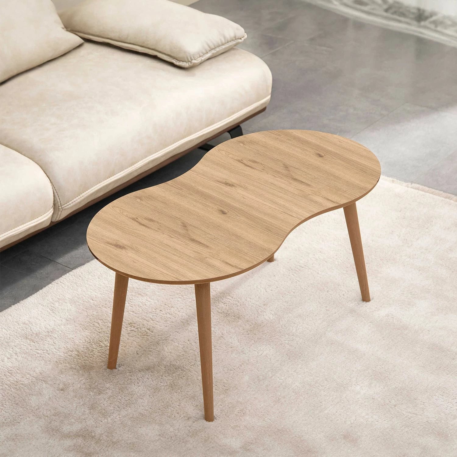 Tavolinë kafeje Skye Decor, ngjyrë lisi, Moon