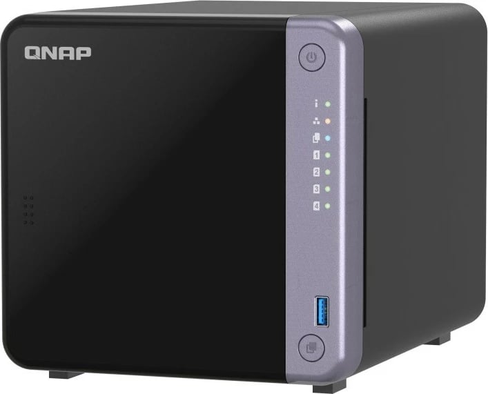 NAS desktop QNAP TS-432X-4G, 4 vende për disqe, 4 GB RAM, 10GbE, E zezë