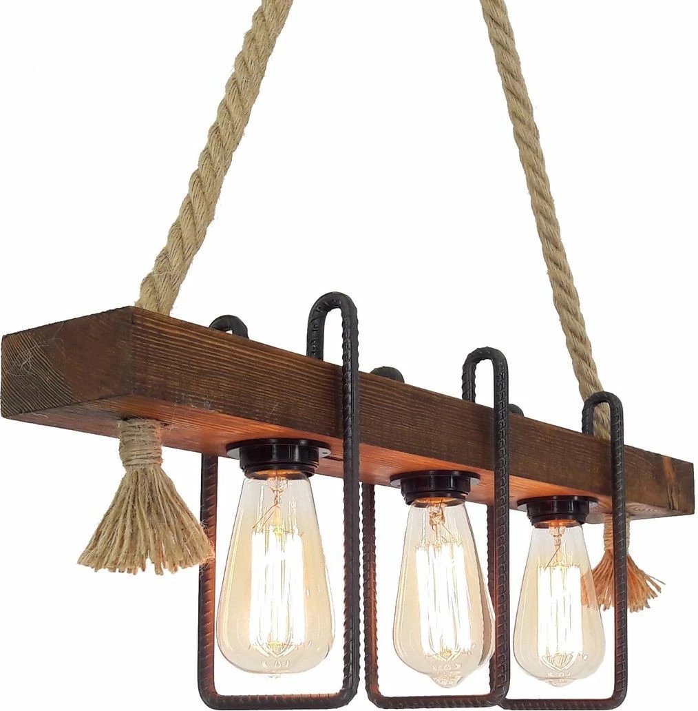 Llambë tavani Opviq, dru i fortë pishe, ngjyrë arre, Demir Kütük 2