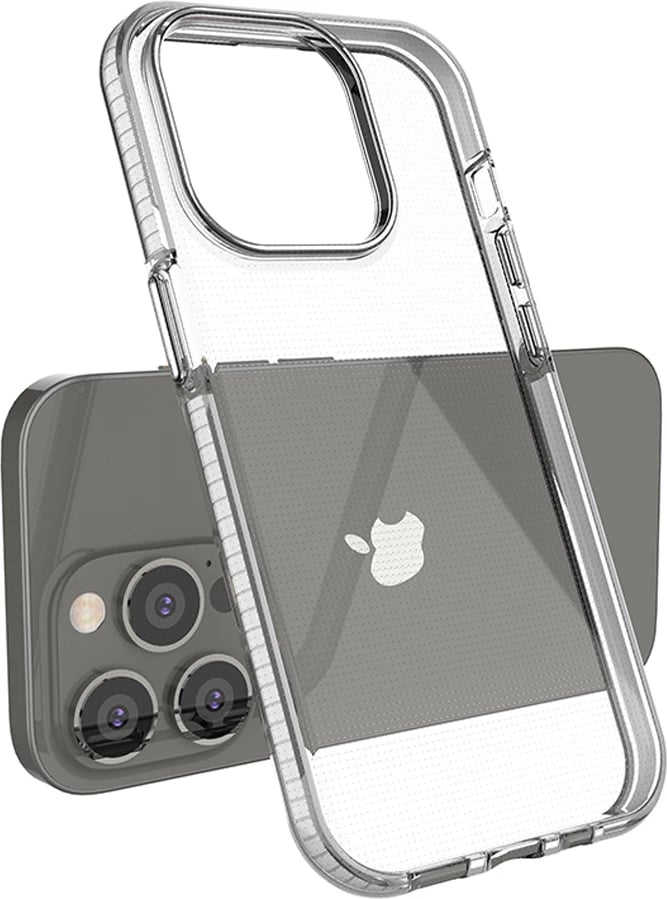 Mbështjellës Hurtel Spring Case për iPhone 14 Pro, TPU, i zi/transparente