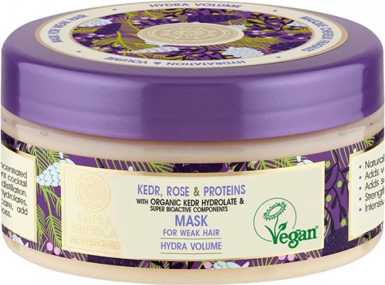 Maskë për flokë Natura Siberica Pino Rosa dhe Proteina unisex 400ml