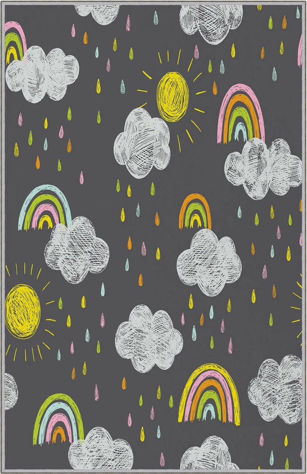 Qilim shumëngjyrësh për fëmijë, 140x220cm, Conceptum Hypnose, HMNT256