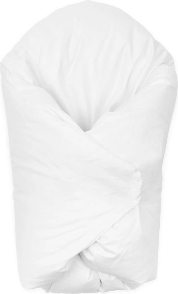 Batanije mbështjellëse për foshnje, NEW BABY, Dragon 80x80 cm, mbushje pupla 80% pupla pate / 20% push 0.4 kg, pambuk kambrik, e bardhë