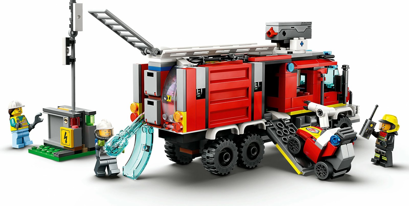 Set ndërtimi LEGO City Fire Command Unit, 502 pjesë, plastikë, shumëngjyrëshe