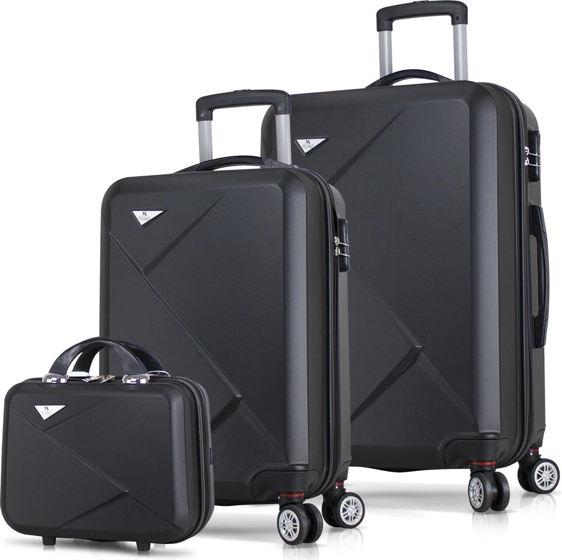 Set valixhesh (3 copë), Zoozie Bags, 1482, ngjyrë e zezë