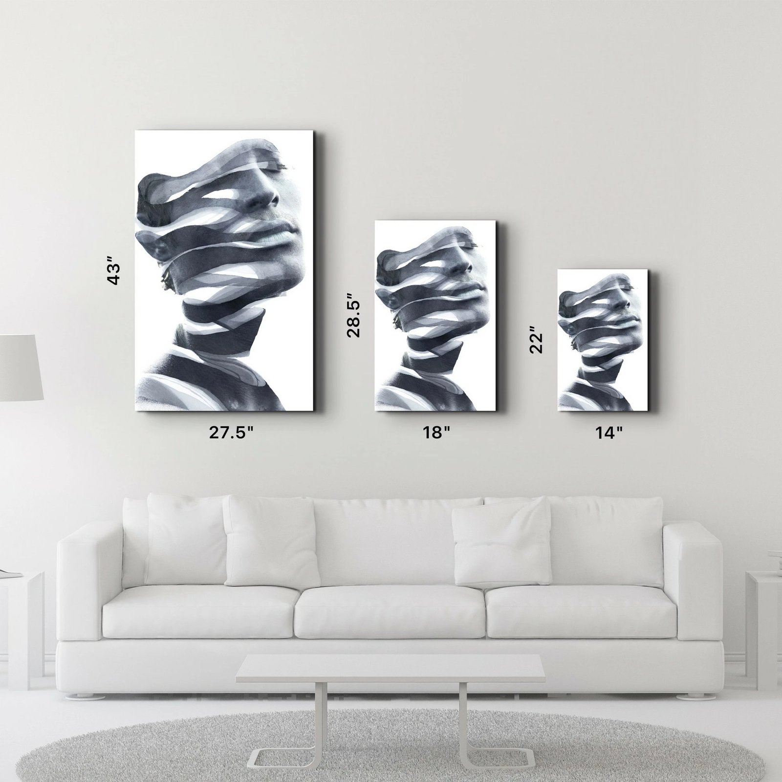 Pikturë dekorative prej xhami të temperuar, shumëngjyrëshe, CAM-4078, 46x72 cm