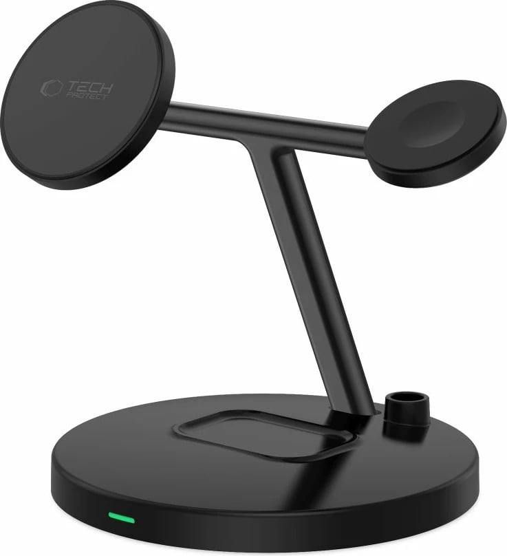 Karikues wireless 3-në-1 Tech-Protect QI15W-A35 me MagSafe, për iPhone, AirPods, Apple Watch, Zi