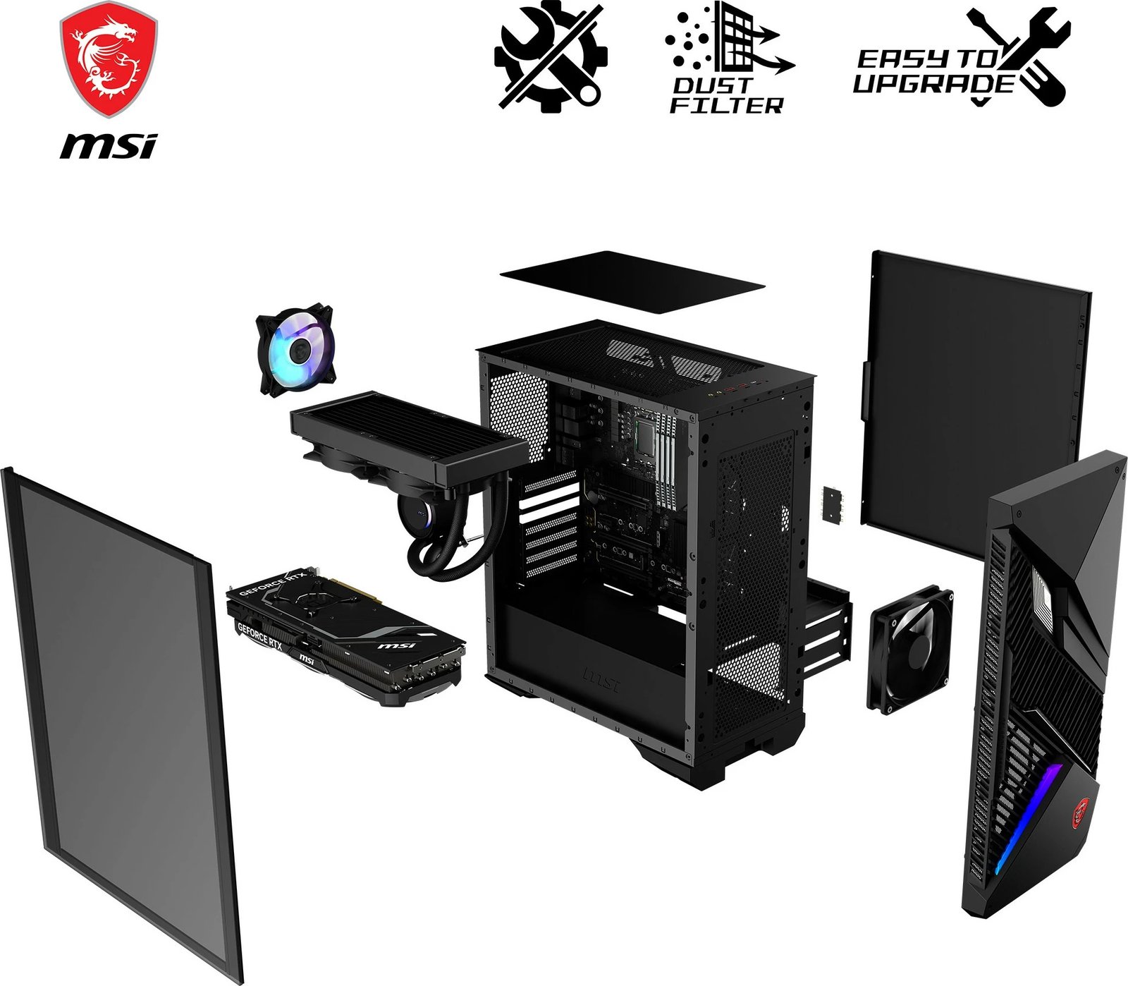 Kompiuter MSI MPG Infinite X2 14NUG7-460AT, Intel Core i7, 32 GB RAM, 1 TB, Windows 11 Home Kompiuter MSI MPG Infinite X2 14NUG7-460AT, Intel Core i7, 32 GB RAM, 1 TB, Windows 11 Home