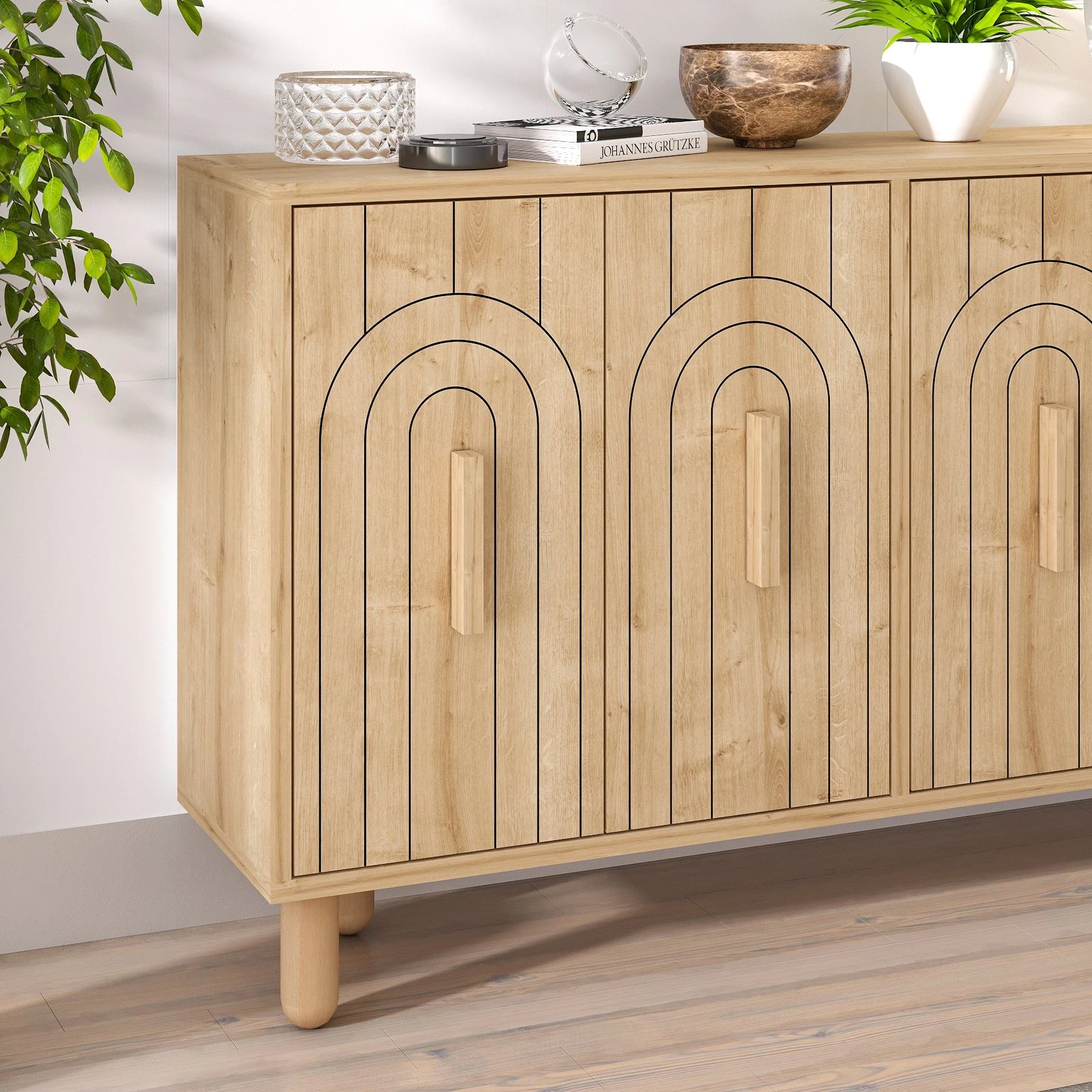 Konsol Skye Decor, ngjyrë lisi Saphire Oak