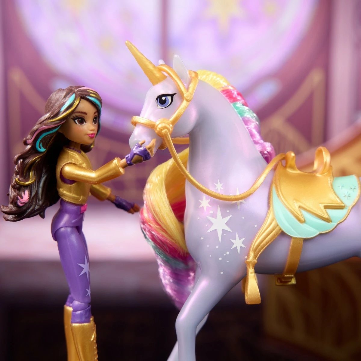 Set figurina Unicorn Academy Spin Master 6071175, Ava dhe Leaf, 11 cm + 13 cm, për vajza Set figurina Unicorn Academy Spin Master 6071175, Ava dhe Leaf, 11 cm + 13 cm, për vajza