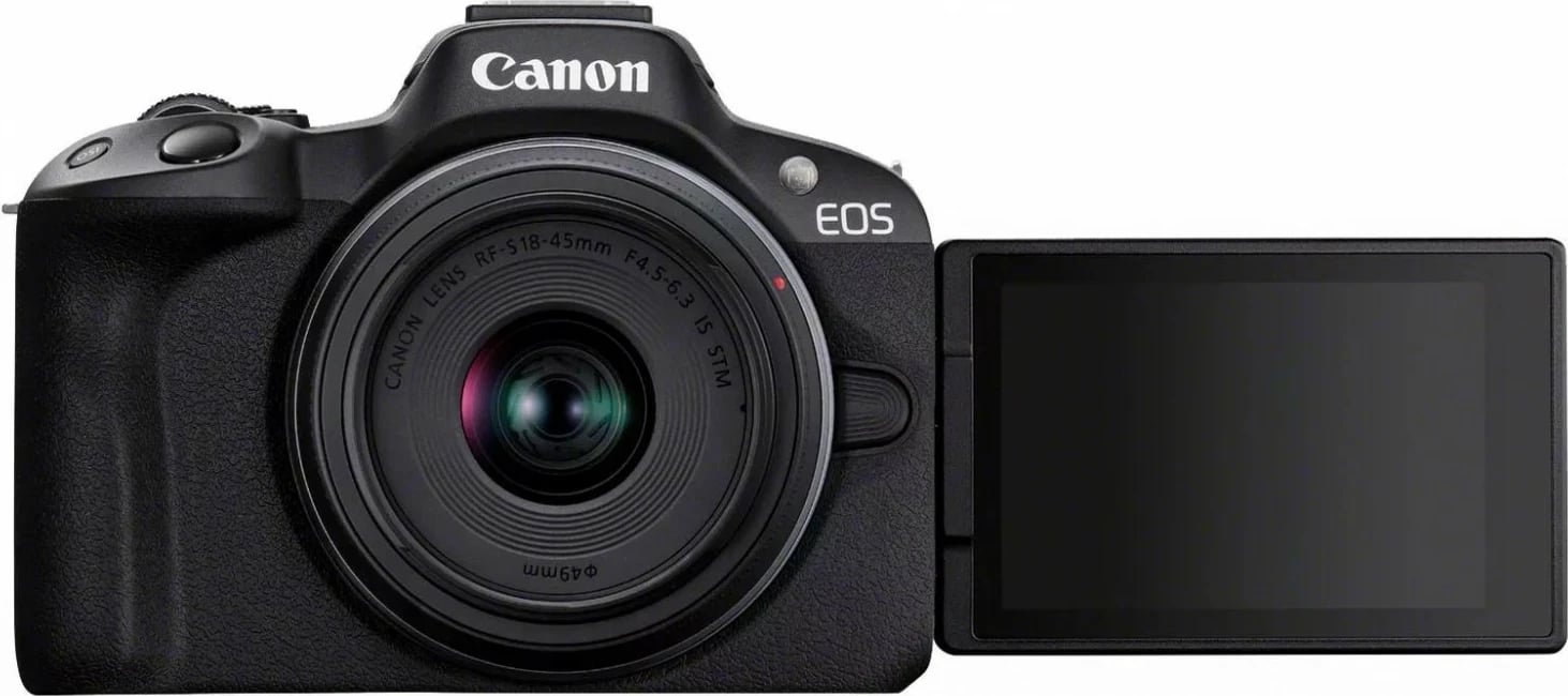 Aparat Canon EOS R50, RF-S 18-150mm F3.5-6.3 IS STM, i zi