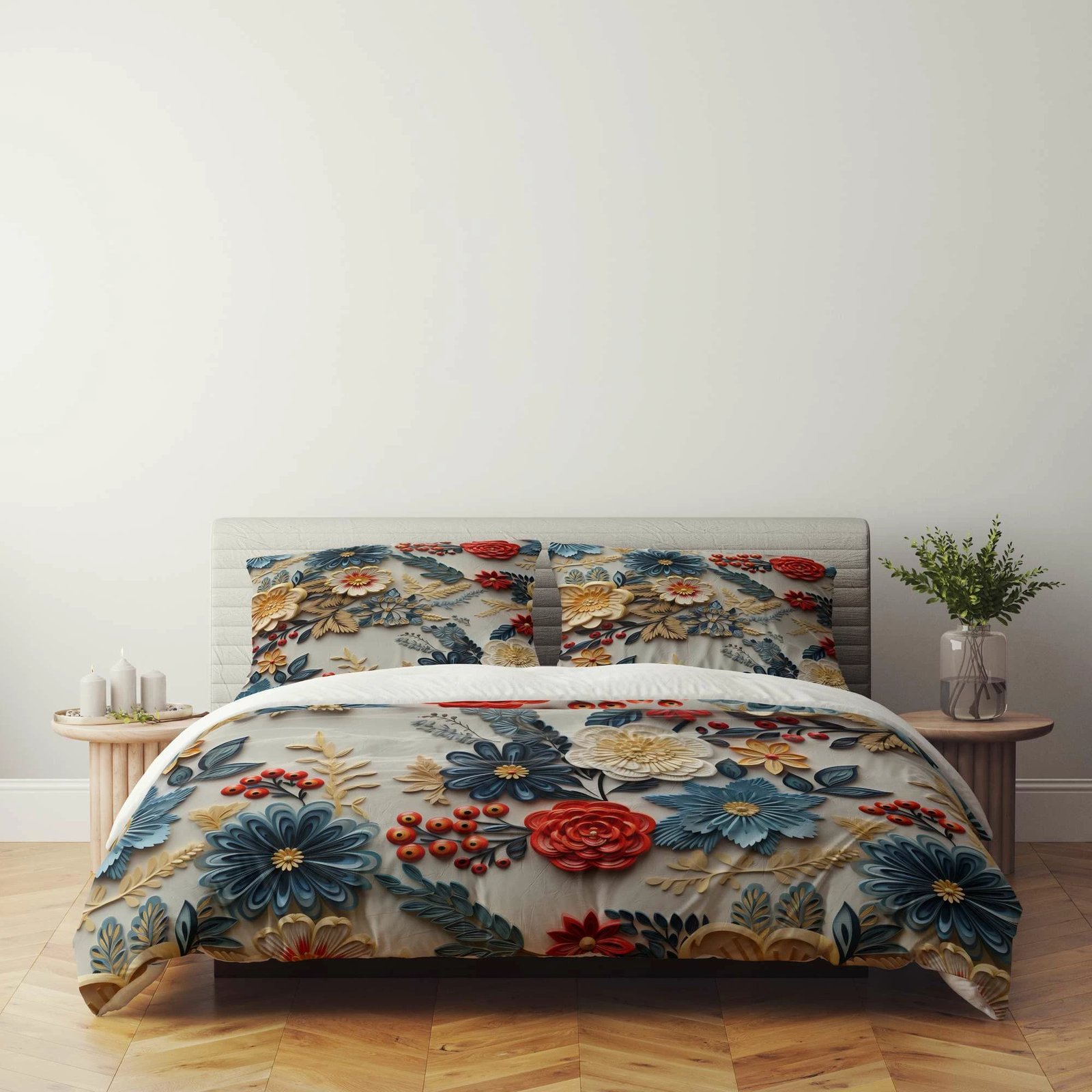 Set mbulesë për jorgan dopio, shumëngjyrëshe, L'essentiel, FLW_DVT25-24