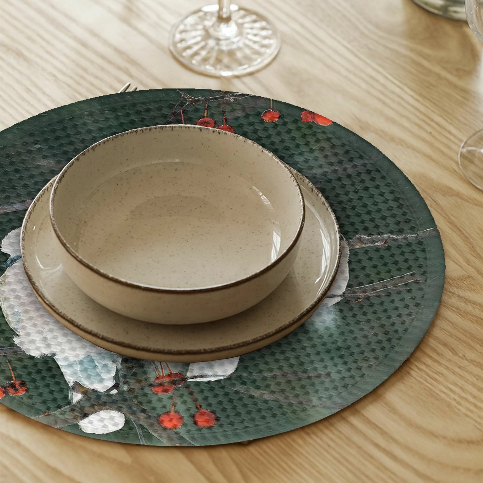 Nënshtrat tavoline Hermia Concept, shumëngjyrësh, 37cm, set prej 4 copash