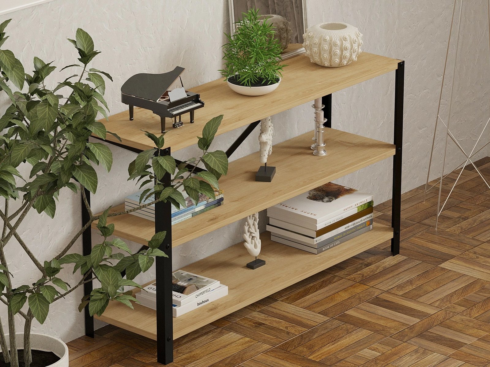 Raft librash Hanah Home, Derby, ngjyrë safir