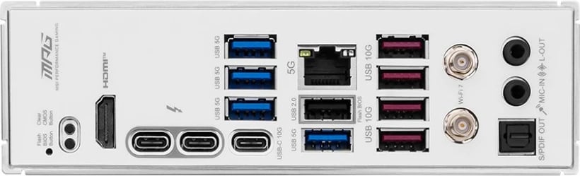Pllakë amë MSI MPG Z890 Edge TI WIFI, Intel, DDR5, e bardhë
