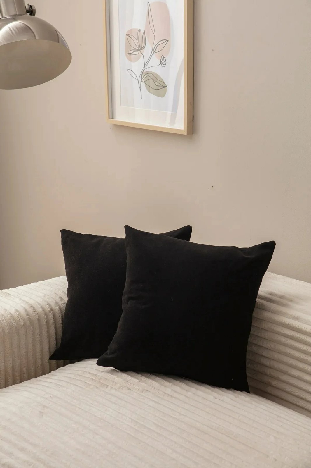 Set mbulesash për jastëk (2 copë), ngjyrë e zezë, Evila Originals