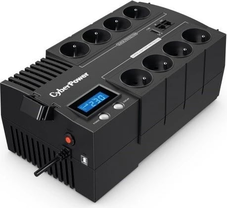 Kasë CyberPower BR1000ELCD-FR, 1000VA/600W, 8xFR, LCD, e zezë