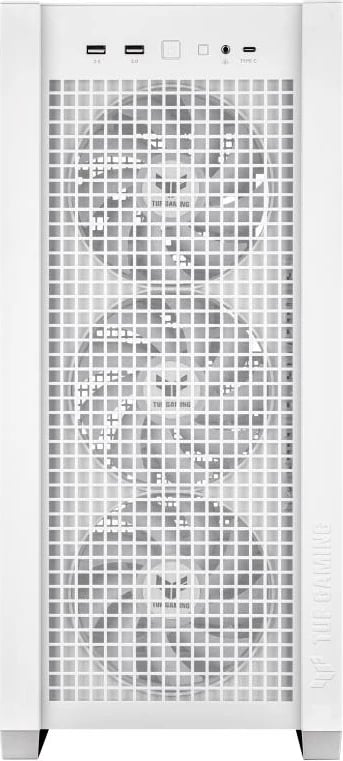 Kasë, ASUS TUF Gaming GT302 ARGB (90DC00I3-B19000/90DC00I3B19000), ATX Tower, 4x140mm ARGB ventilatorë, USB-C 20 Gbit/s