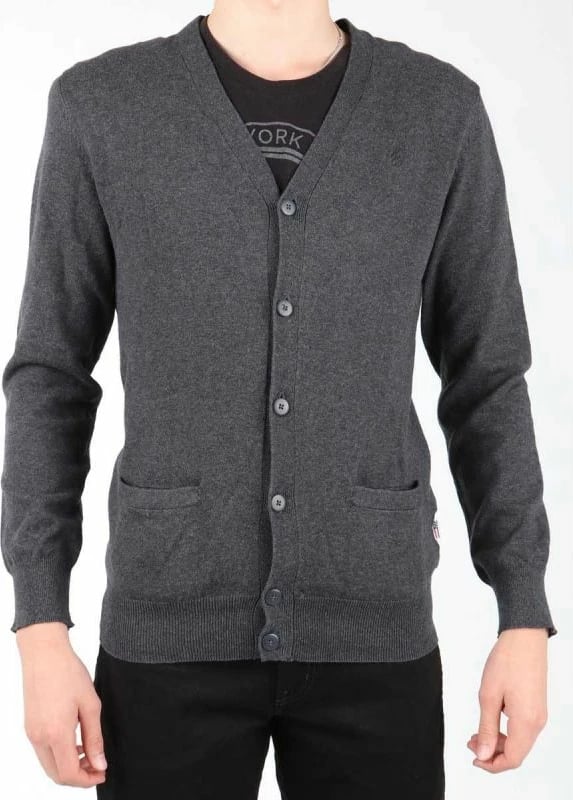 Xhemper për meshkuj Wrangler, gri e errët