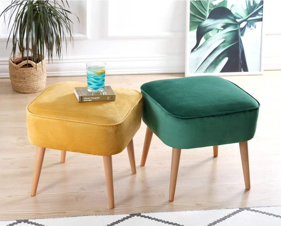 Puf Atelier del Sofa, Moouv 7086, kadife e gjelbër