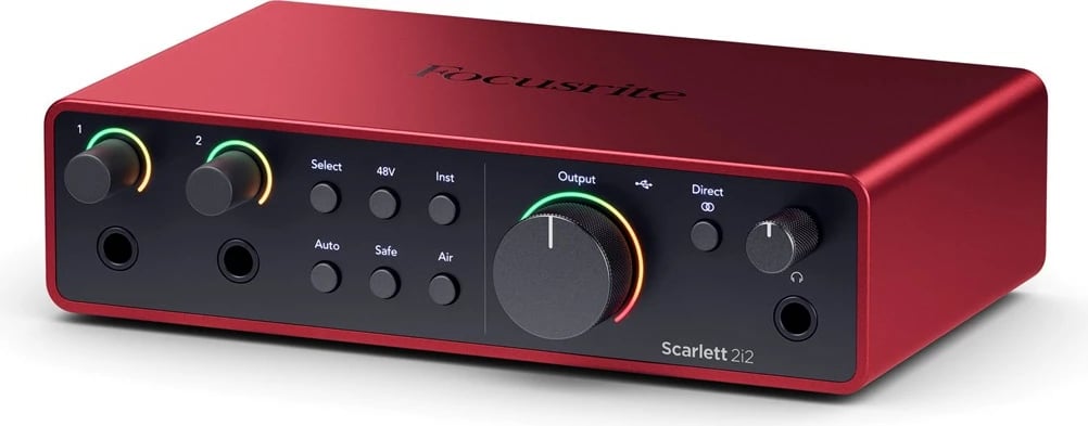 Audio interface Focusrite Scarlett 2i2 USB-C 4th Gen, Kuqe