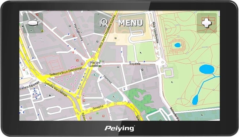 Navigacion Peiying PY-GPS7014 me hartën e BE-së
