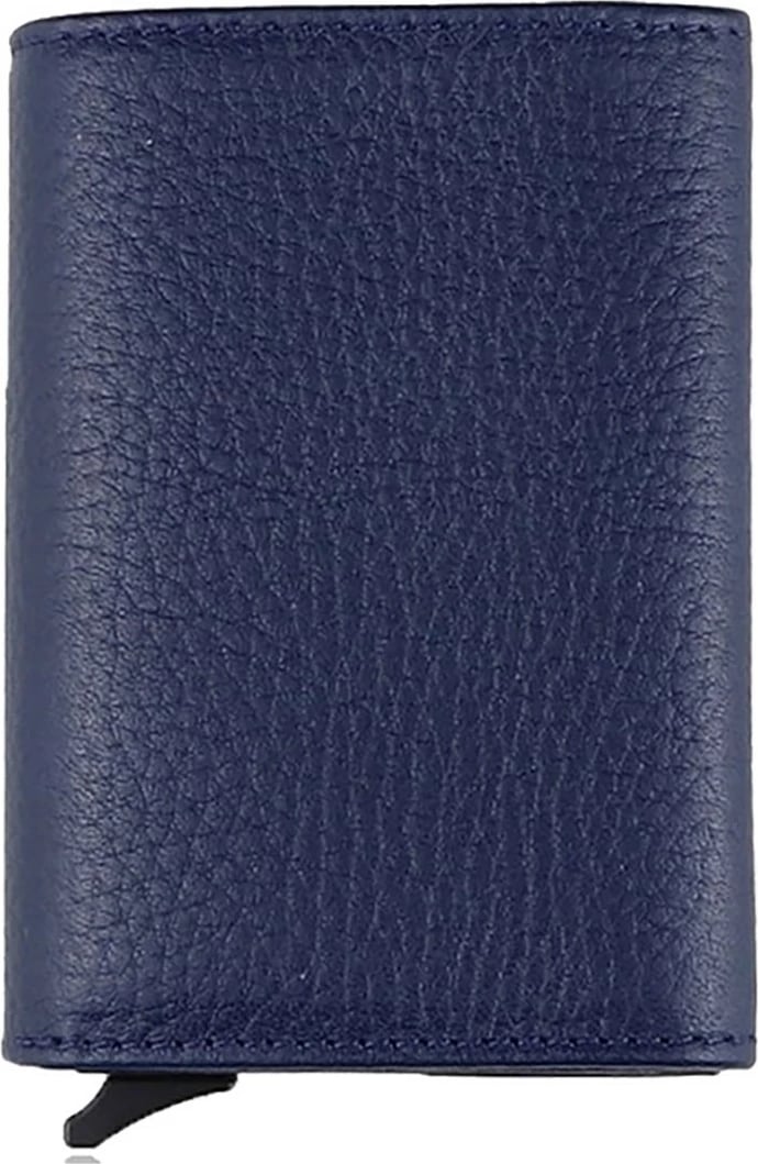 Portofol për burra, lëkurë natyrale, ngjyrë kaltër e errët, Zoozie Bags, Sparta