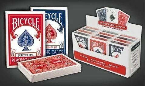 Letra loje Bicycle Supreme Line, set, e kuqe dhe e kaltër