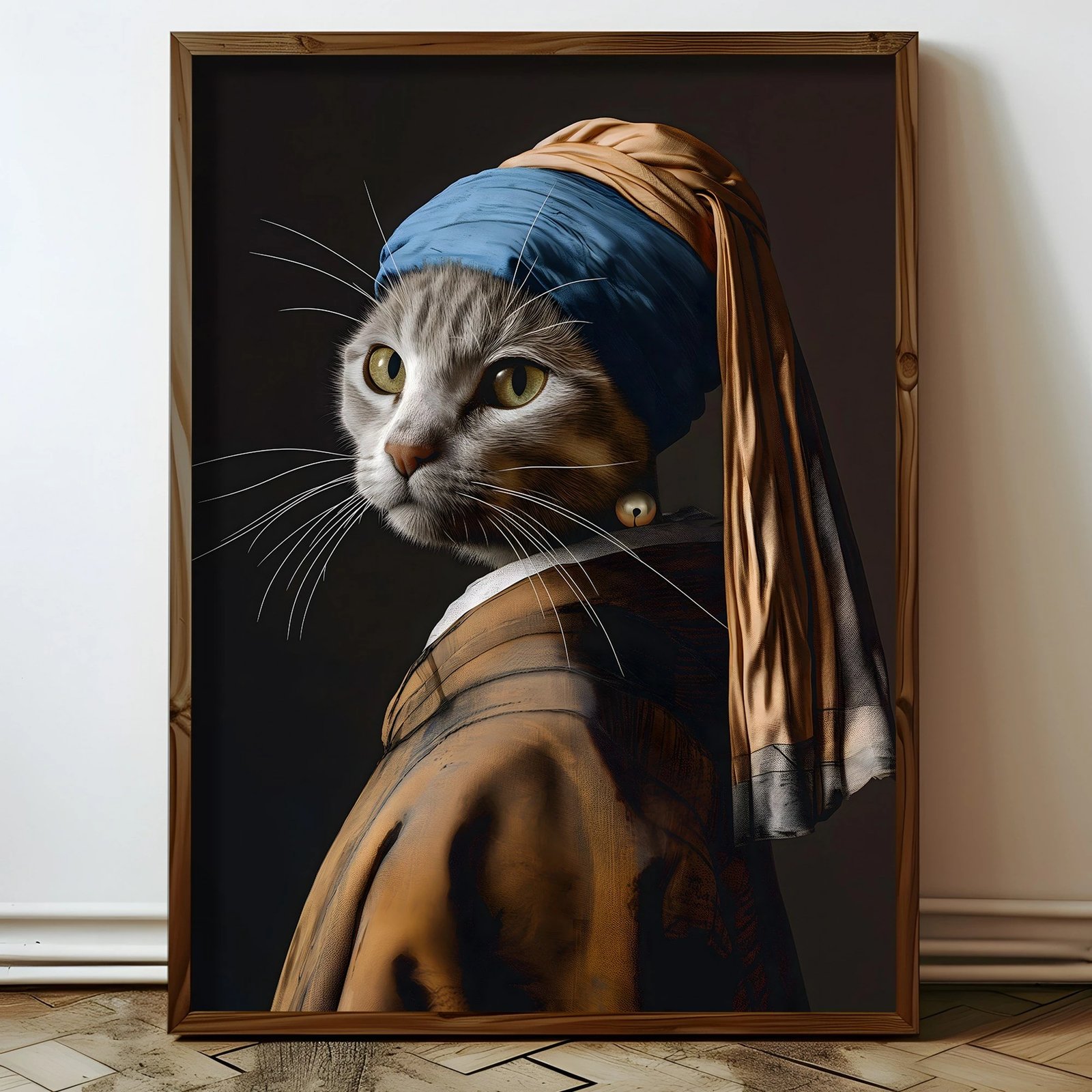 Pikturë dekorative me kornizë MDF, shumëngjyrëshe, HUM069, 50x70x3.5cm