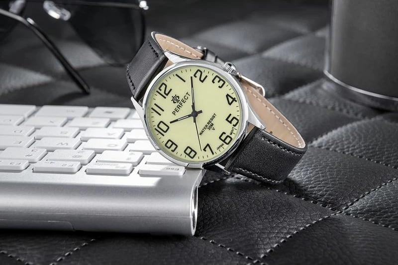Orë dore për meshkuj PERFECT GXB452-04, e zezë