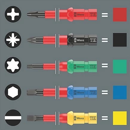Set veglash Wera Kraftform Kompakt VDE 17 copë, me kasë, 837 i RA, 817 VDE, 15 teh, zi