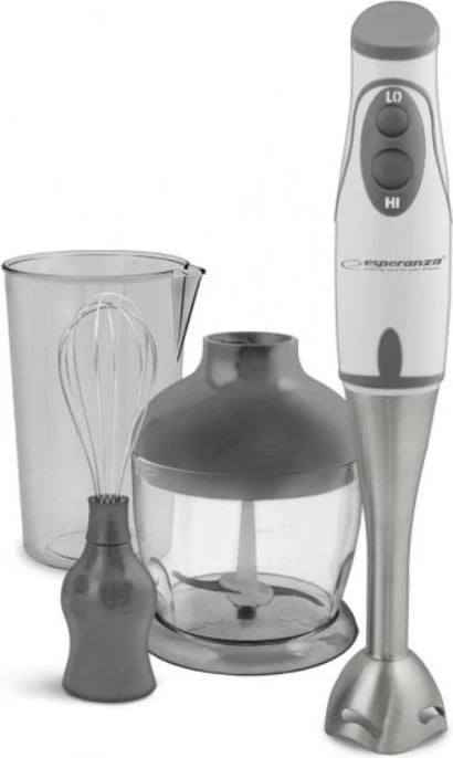 Blender dore Esperanza Pesto EKM003E, 750 ml, 450 W, gri/bardhë, me aksesorë