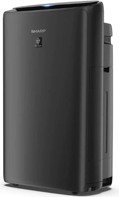 Pastrues ajri me lagështim, Sharp UA-KIN42E-H, për dhoma deri 28 m², depozitë 2.7 L, Plasmacluster Ion 25000, i zi