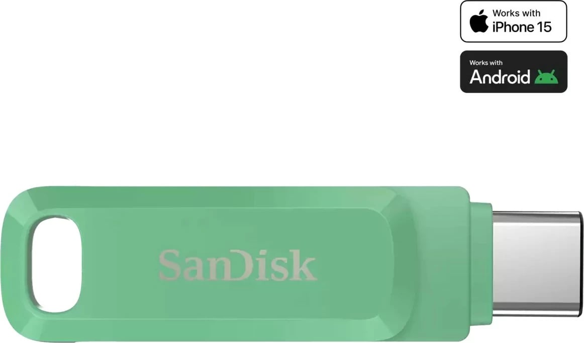 USB stick Sandisk Ultra Dual Drive Go, USB-C, i gjelbërt