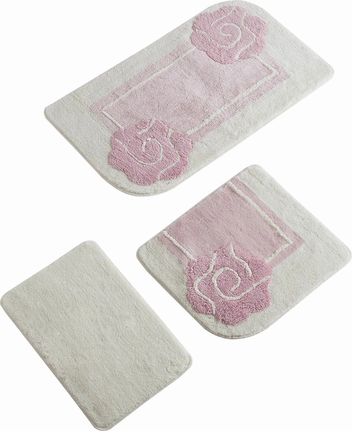 Set tapetash për banjo, akrilik, 3 copë, Mijolnir, Dolce, rozë