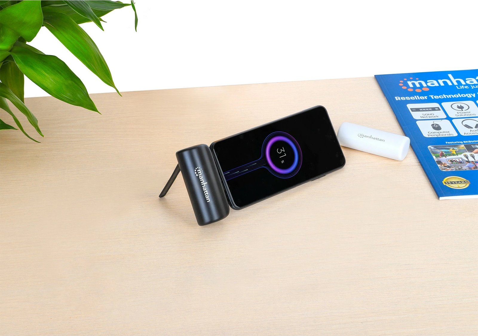 Powerbank MANHATTAN 5000 mAh USB Type-C 10W, e zezë
