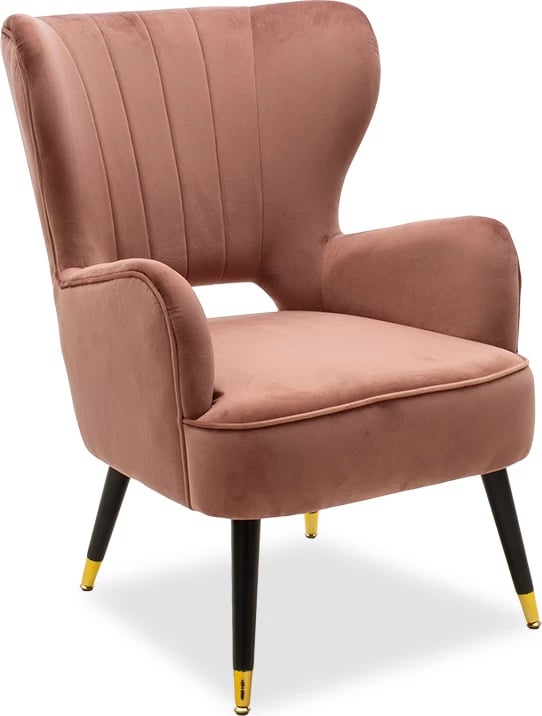 Karrige Lark, kadife mollë e kalbur, 65x74x90cm